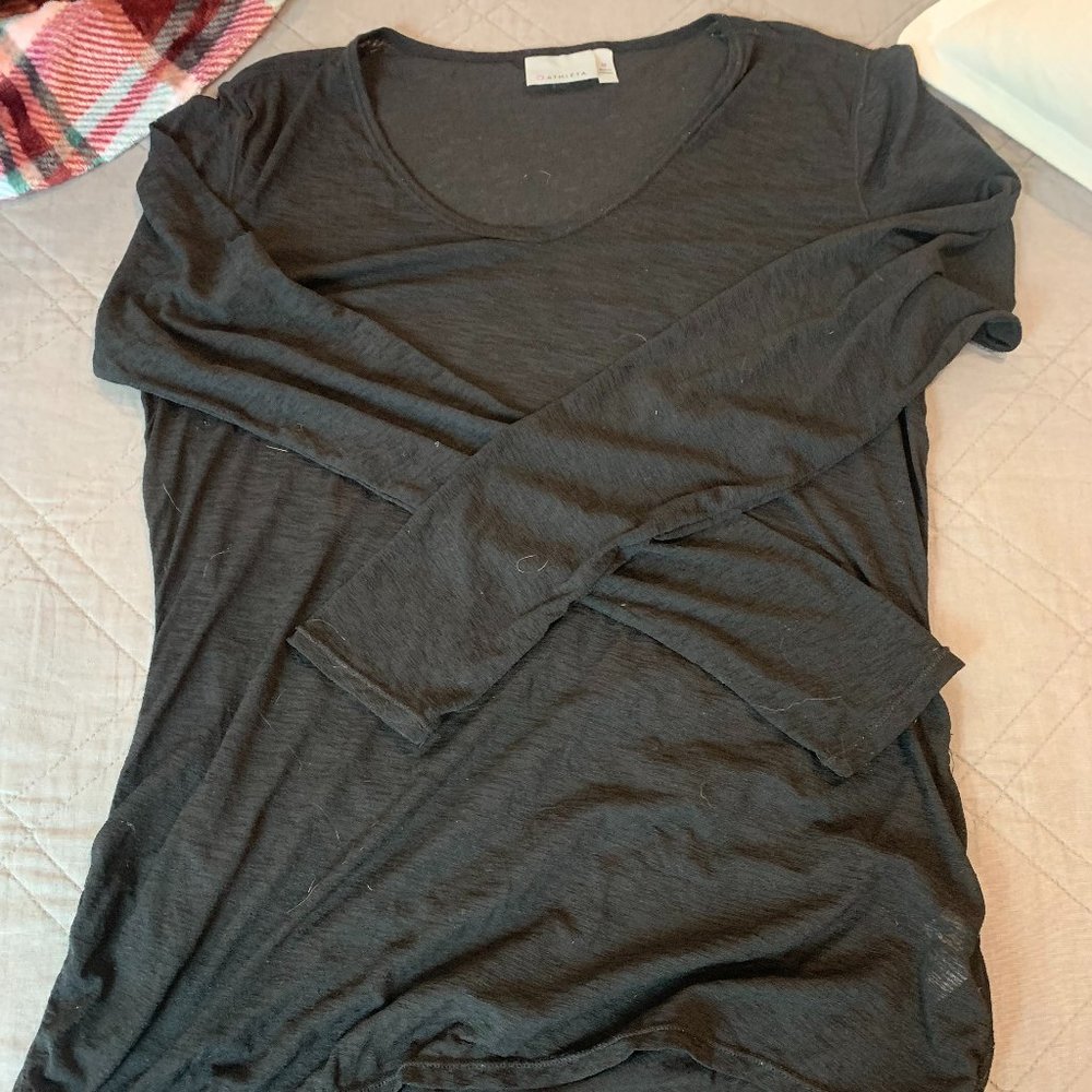Athleta sheer long sleeve stretch top